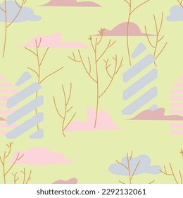 
Seamless pattern. Cute baby patterns for fabrics and packaging. Stylish multi-colored drawings. Cartoon backgrounds and wallpapers.