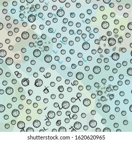Seamless Pattern with cute Balls. Scandinavian Style. Vector Illustration