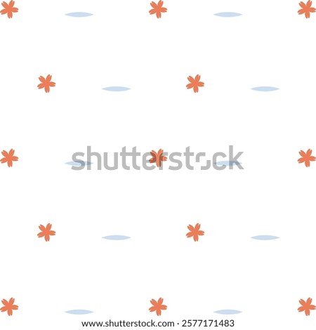 
Seamless pattern. Cute beige daisies on white background Pro Vector