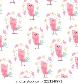 Patrón sin problemas con lindos animales de dibujos animados perfecto para el diseño y la decoración de ropa para niños