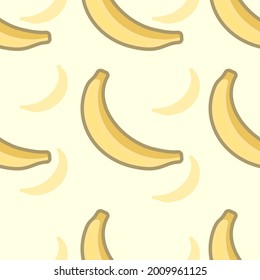 seamless pattern cute cartoon banana or background