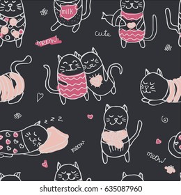 Cute Pink Cat High Res Stock Images Shutterstock