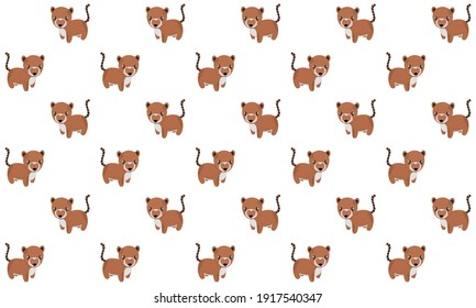 Seamless pattern of cute cartoon South American noses with ruddy cheeks on a white background. For printing on children's products, textile, fabric, fashion. Vector.