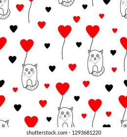 Cartoon Teddy Bears Vector Seamless Pattern Stock Vector (Royalty Free ...