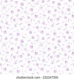 Seamless pattern with cute chamomile flowers