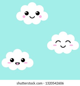 Seamless Pattern Cute Cloud