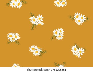 Patrón sin inconvenientes de disisisies, fondo floral