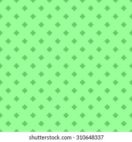 Seamless pattern with cute element with four rounded corners in the style of polka dot in the green