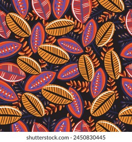 Seamless pattern with cute floral