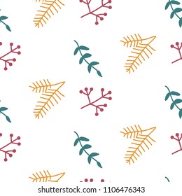 Seamless pattern with cute florals
