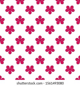 Seamless pattern with cute flowers. Seamless pattern can be used for wallpaper, pattern fills, web page background, surface textures.