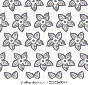Seamless Pattern with Cute Flowers. Scandinavian Style. Vector Illustration,Abstract vector seamless pattern with flowers, leaves and swirls
