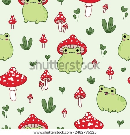 Image, Stock Photo Mushroom in the forest