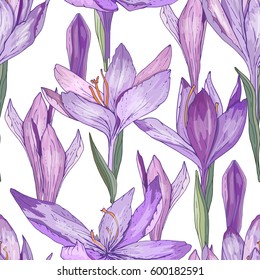 Nahtloses Muster mit süßen, wachsenden Häkchen. Endlose Textur für Ihr Design, Saisonwerbung, Stoffe, Plakate.