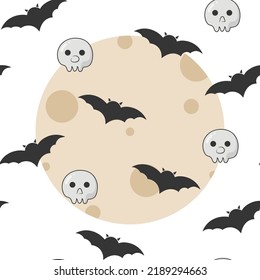 seamless pattern cute halloween background