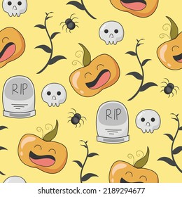 seamless pattern cute halloween background
