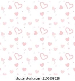 seamless pattern of cute heart vector,design for print ,background,texture.wallpaper and more.valentine card.