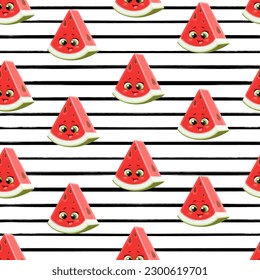 Nahtloses Muster aus süßem, kleinen Cartoon Emoji avocado auf weißem Hintergrund