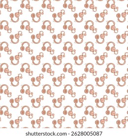 Seamless Pattern with Cute Monkey Faces and Playful Cartoon Design
