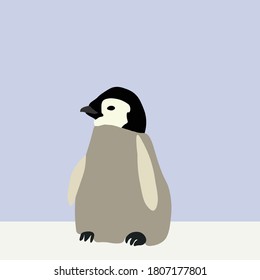 Seamless Pattern of Cute penguin colorful