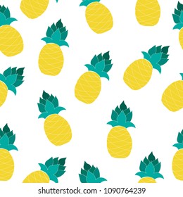 Seamless pattern. Cute. Pineapples. For printing on postcards, print for clothing. For your design.