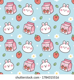 Kawaii Strawberry High Res Stock Images Shutterstock We love giving kawaii gifts and making our friends smile! https www shutterstock com image vector seamless pattern cute rabbit strawberry milk 1784315516