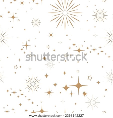 seamless pattern with cute stars