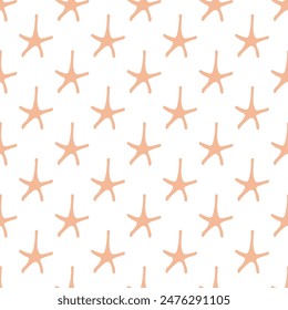 Seamless pattern with cute stars doodle for decorative print, wrapping paper, greeting cards, wallpaper and fabric