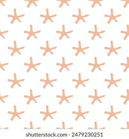 Patrón sin fisuras con garabato de estrellas lindas para impresión decorativa, papel de embalaje, tarjetas de felicitación, Fondo de pantalla y tela