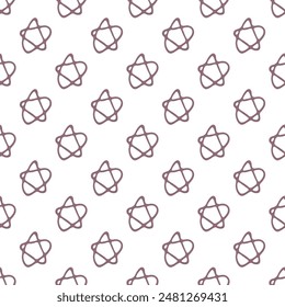 Seamless pattern with cute stars doodle for decorative print, wrapping paper, greeting cards, wallpaper and fabric
