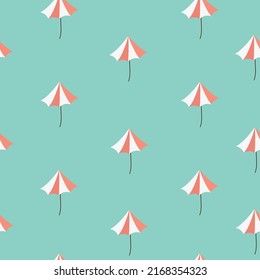 seamless pattern with cute summer beach background