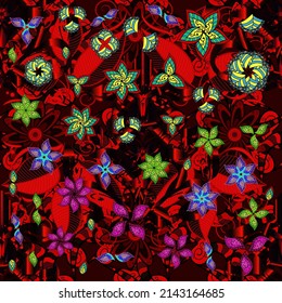 Seamless pattern cute super abstract and nice interesting picture. Vector.