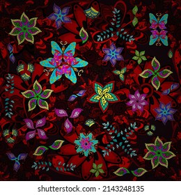 Seamless pattern cute super abstract and nice interesting picture. Vector illustration.