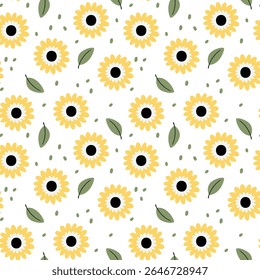 padrão sem costura flor amarela bonito para papel de parede, fundo e papel de embrulho de presente