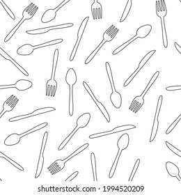 seamless pattern cutlery,knife,spoon in stripes for background,restaurant decoration,fabric motif,product packaging,texture,wallpaper