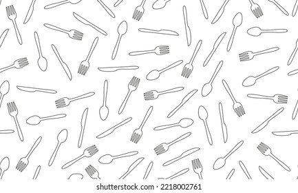 seamless pattern cutlery,knife,spoon in stripes for background,restaurant decoration,fabric motif,product packaging,texture,wallpaper