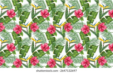Seamless pattern with daisies on a blue