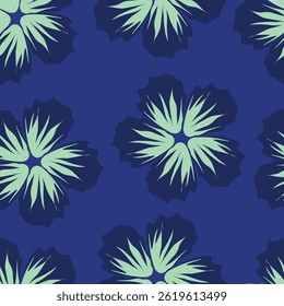 Seamless pattern with daisy flower garden on yellow background vector illustration. Cute floral print.