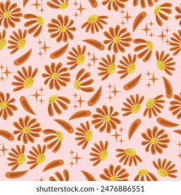 Patrón sin costuras con flores de margarita, hermoso Fondo de pantalla de verano