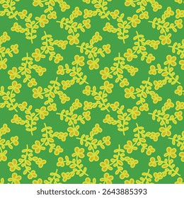 Padrão sem costura com flores margaridas no fundo claro, desenhado à mão deisy botânica padrão floral.elementos de botânica, desenhos de tinta de flores