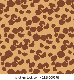Seamless  pattern dalmatian fur animal print.Animal skin template. Random bovine or cow spots hand drawn design.