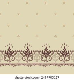 Seamless pattern, damask pattern, background.
