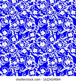 seamless pattern, damask floral pattern, wallpaper ornament, wrapping paper, scrapbooking
