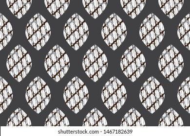 seamless pattern of damask isolated on background. Batik parang with floral pattern. Ready to print, easy to edit, organized layer, suitable for printing, textile, clothes, wallpaper, fabric, etc