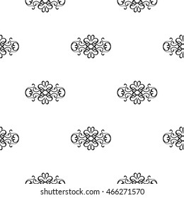 Seamless pattern with damask ornament, persian ornament
