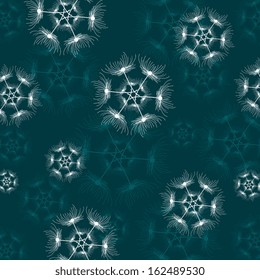 seamless pattern of dandelion