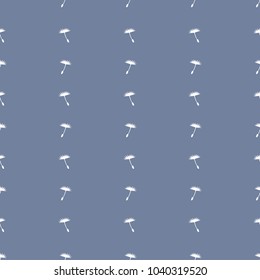 Seamless pattern with dandelion seeds
