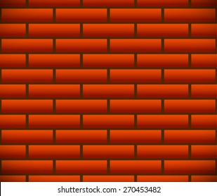 Seamless pattern of dark brickwork, brick wall. Repeatable