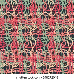 Seamless pattern of dark colored thread