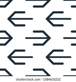 Seamless pattern with dark ethnic elements